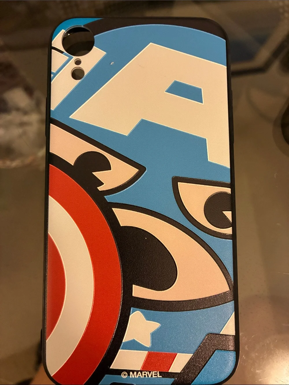 Marvel Captain America Red White Blue Shield Graphic Phone Case